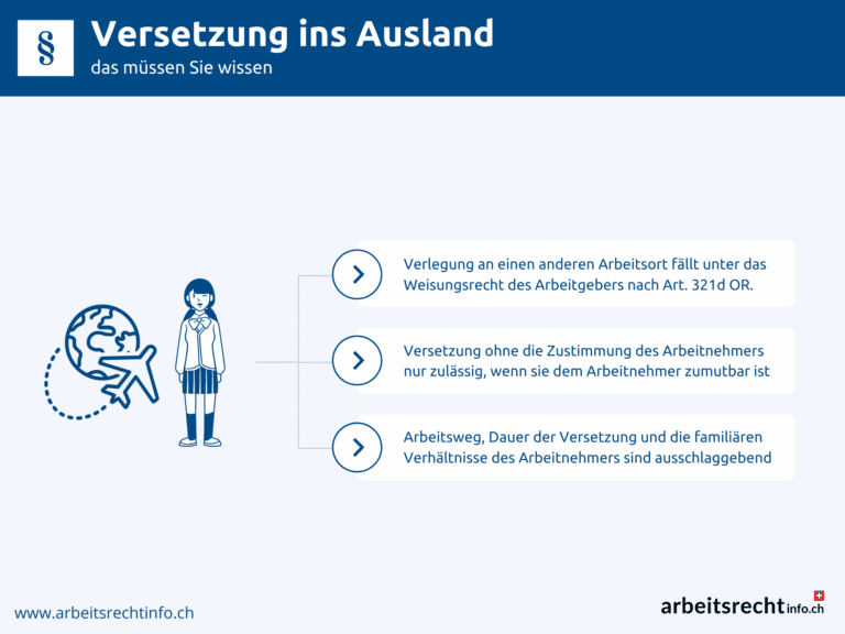 Infografik Versetzung ins Ausland